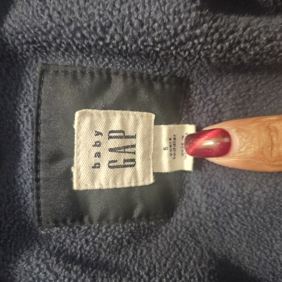 Kids GAP winter coat navy blue jacket for kiddos size 5 - Picture 3 of 6